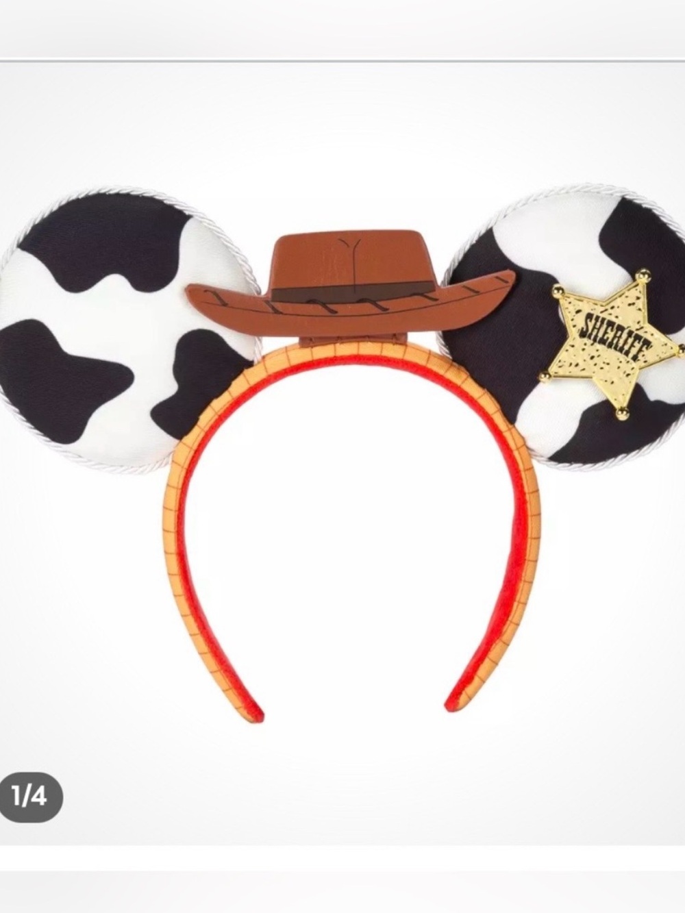Disney Woody Sheriff Cowboy Ear Headband